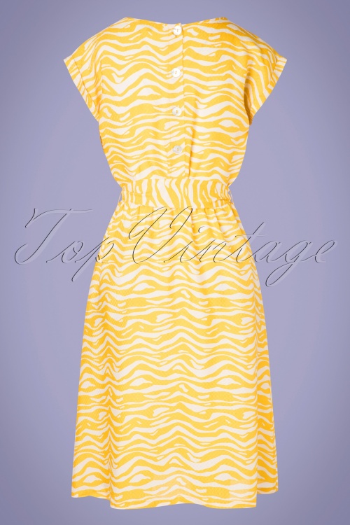King Louie - Vera chapman jurk in mimosa geel 2
