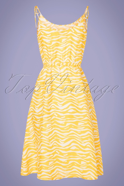 King Louie - 70s Viola Chapman Dress in Mimosa Yellow 6