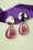 Glamfemme 33541 Pink earrings Gold Flower 200131 005 zilver W