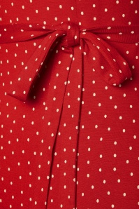 King Louie - 70s Sally Little Dots Maxi Dress in Chili Red 5