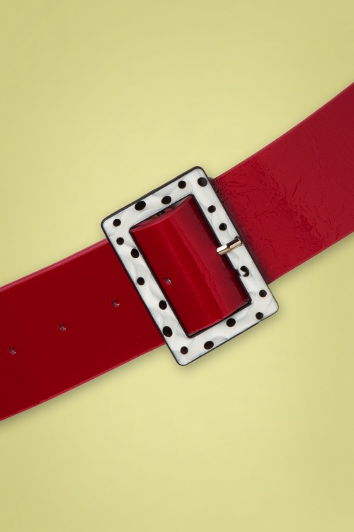 Banned Retro - 50s Chenelle Belt in Red 2