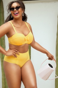 Parfait - Vivien Bikinihose mit hoher Taille in Lemon Drop 2