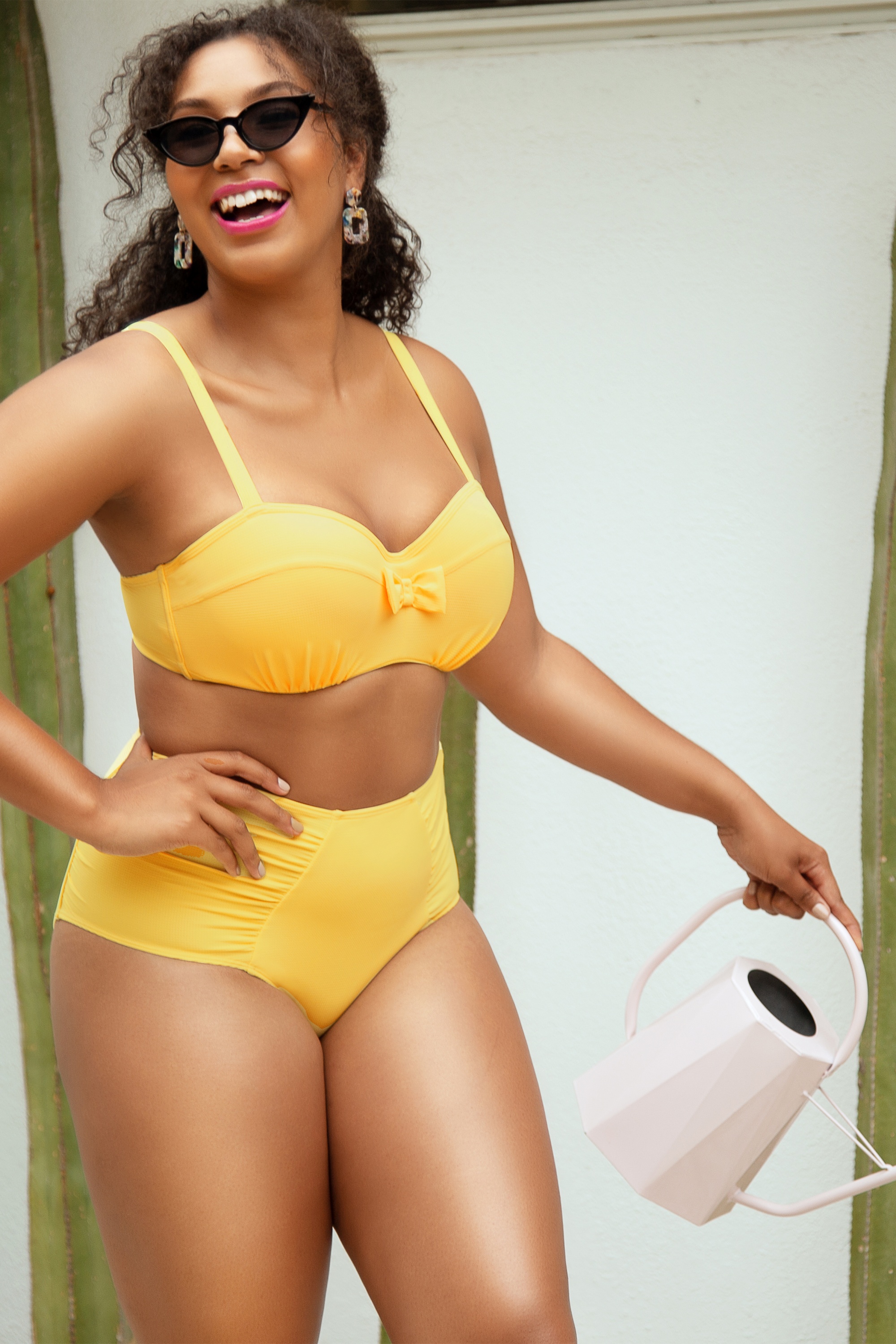 Parfait - Vivien high waist bikinibroekje in lemon drop 2