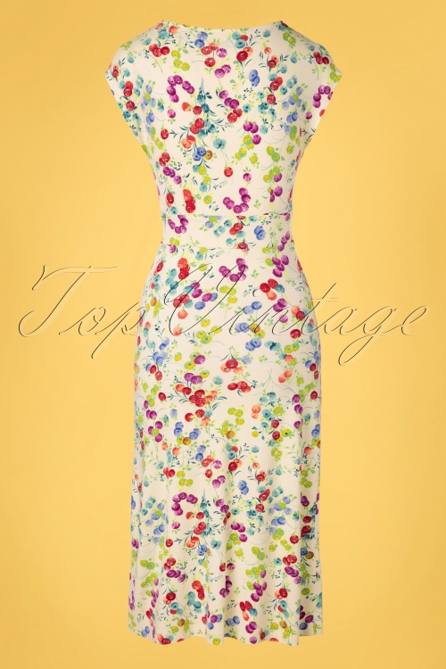 King Louie - 60s Lot Origami Midi Dress in Pearly Dew 5