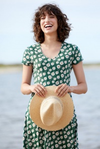 Seasalt - Swing-Kleid mit Pier-Ansicht in Daisy Watson Green 2