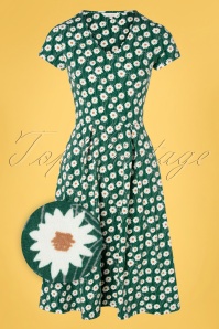 Seasalt - Swing-Kleid mit Pier-Ansicht in Daisy Watson Green