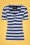 Collectif 32162 Carina Striped TShirt Navy White070520 020LW
