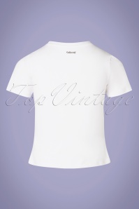 Collectif Clothing - 50s Nashville T-Shirt in White 4