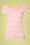 Steady Clothing - Sandra Dee gestreepte top in roze en ivoor