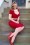 Hazel Pencil Dress Années 50 en Rouge
