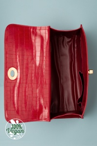 Charlie Stone - Versailles Handbag Années 50 en Rouge  6