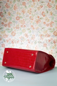 Charlie Stone - 50s Versailles Handbag in Red 8