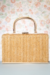 Charlie Stone - 50s Kythira Clutch Bag in Natural 2