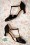 Charlie Stone - New York Luxe Pumps Années 40 en Noir