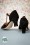 Charlie Stone - New York Luxe Pumps Années 40 en Noir 8