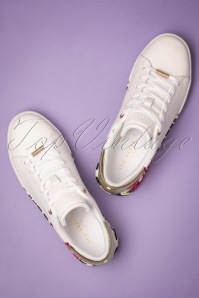 Ted Baker - 50s Lennec Floral Sneakers in Ivory 2