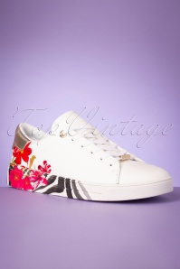 Ted Baker - 50s Lennec Floral Sneakers in Ivory
