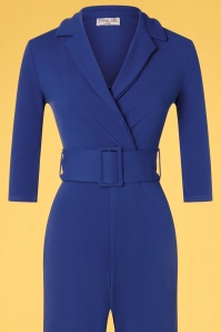 Vintage Chic for Topvintage - 50s Denysa Jumpsuit in Royal Blue 3