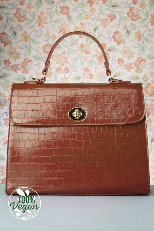 Charlie Stone - Versailles Handbag Années 50 en Rouge 