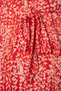 Smashed Lemon - 70s Aliana Maxi Dress in Red and White 5
