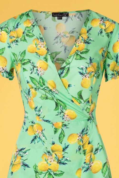 Smashed Lemon - Charlie lemon jurk in mint groen 2