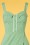 Daisy Dapper - 50s Vivi Checked Pencil Dress in Green 3