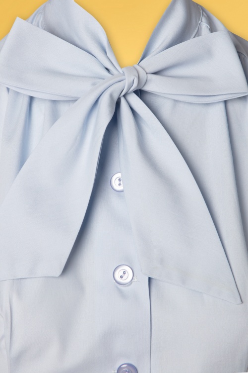 Heart of Haute - Estelle blouse in babyblauw 2