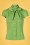 Blusa Estelle de los años 50 en verde hierba