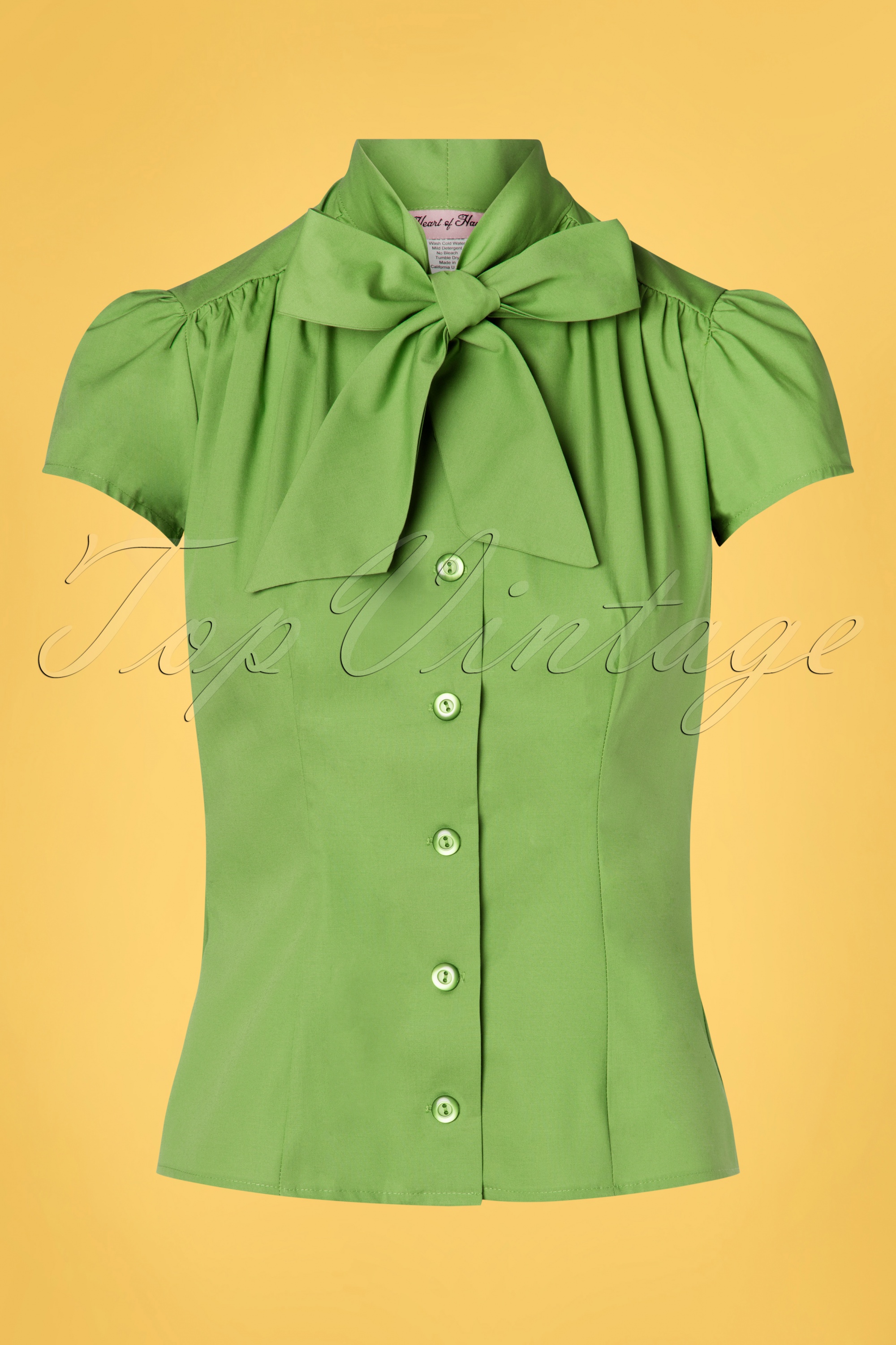 Heart of Haute - Estelle blouse in grasgroen