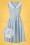 Daisy Dapper - Molly swing jurk in lichtblauw