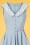 Daisy Dapper - 50s Molly Swing Dress in Light Blue 3