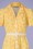 Rock N Romance - Charlene shirtwaister jurk in gele harten 3