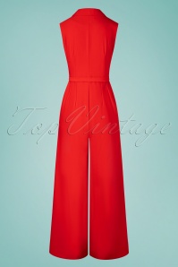 Daisy Dapper - Aggy jumpsuit in rood 2