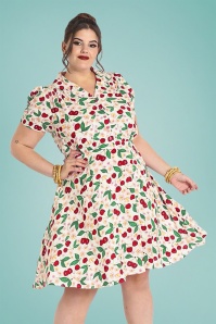 Vintage Chic for Topvintage - Veronica Flare Kleid in Pastellrosa