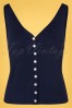 Compania Fantastica 32315 Jersey Top Navy Blue 20200528 001W