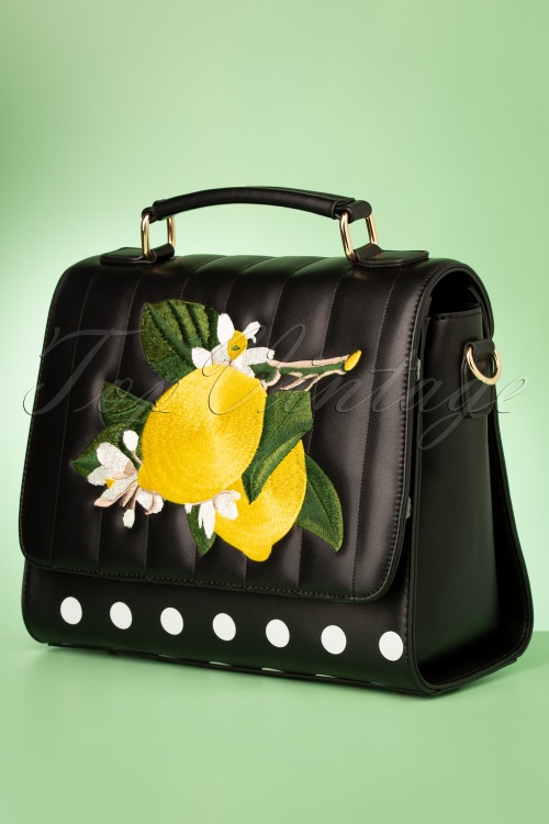 Banned Retro - 50s Limonata Handbag in Black 3