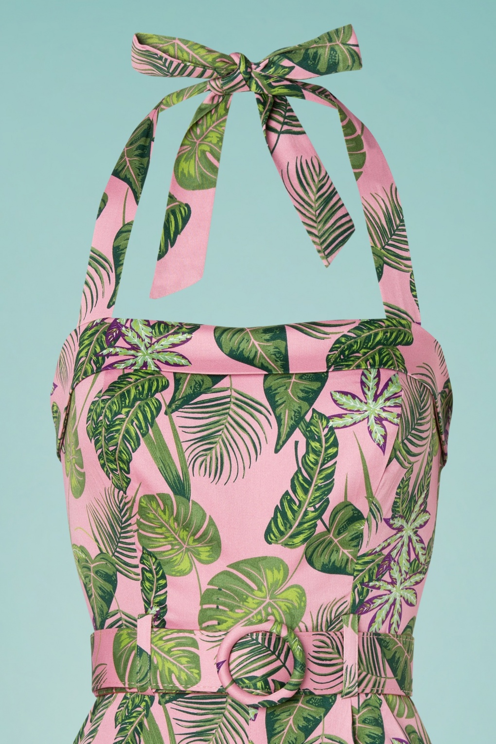 50s Jojo Forest Playsuit in Pink