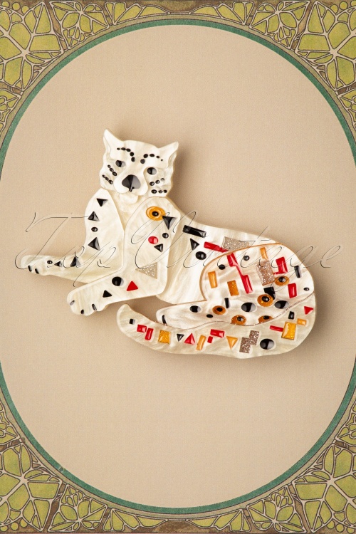 Erstwilder - Exclusief bij TopVintage ~ Klimt The Cat Broche