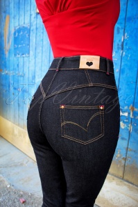 Rock-a-Booty - Ruth skinny jeans in klassiek blauw 5