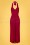Vintage Chic for Topvintage - Skylar Halter Maxi Dress Années 70 en Rouge Vif