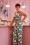 Vintage Chic for Topvintage - Casey Floral Jumpsuit Années 70 en Vert Canard 2