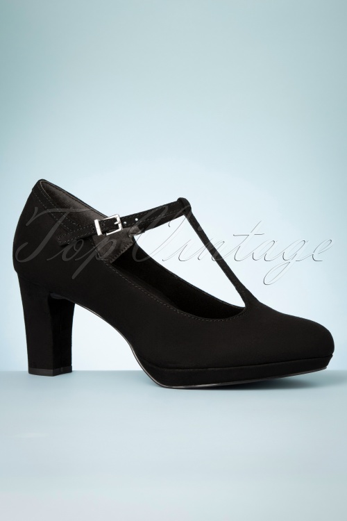 tamaris pumps black