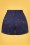 Collectif Clothing - Jojo Starfish Shorts Années 50 en Bleu Marine  2