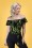 Collectif Clothing - Marietta Cactusland Top in Schwarz