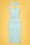 Collectif Clothing - Wanda Pencil Dress Années 50 en Bleu Clair 2