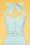 Collectif Clothing - Wanda Pencil Dress Années 50 en Bleu Clair 3