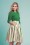 Collectif Clothing - Jasmine Strawberry Striped Swing Skirt Années 50 en Multi 2
