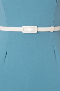 Vintage Chic for Topvintage - Melany pencil jurk in blauw 4