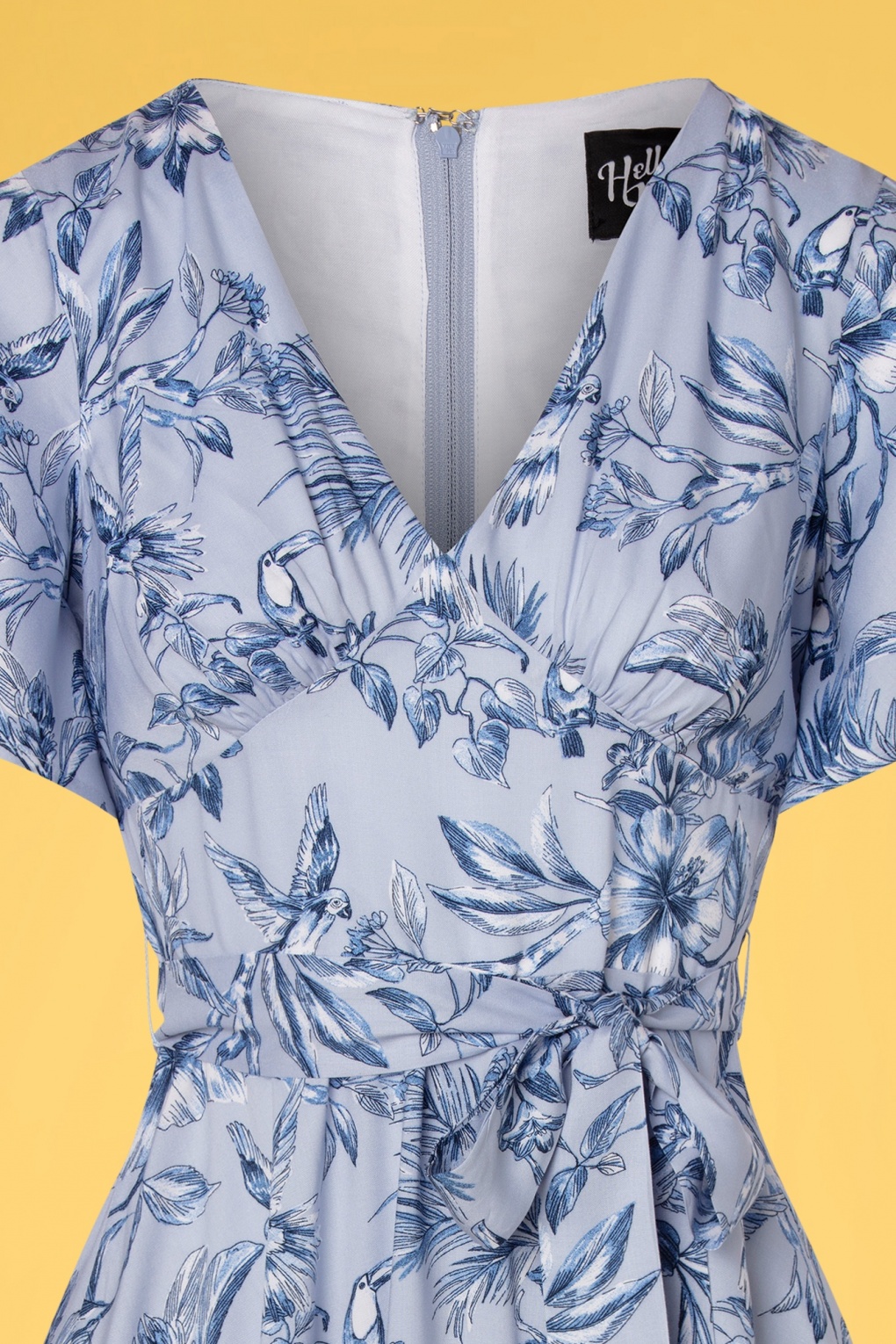 50s Samba Swing Dress in Blue