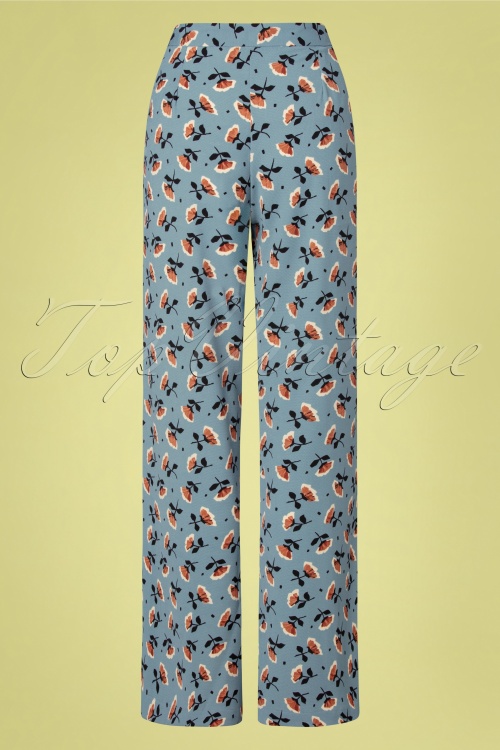 Wild Pony - 70s Carnation Trousers in Blue 2